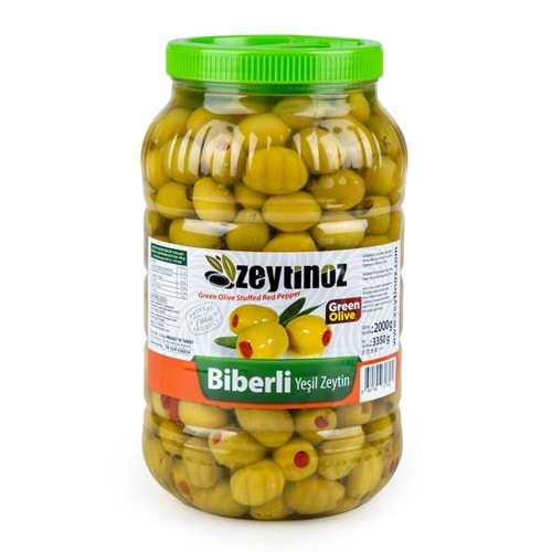 BİBERLİ YEŞİL ZEYTİN 2 KG